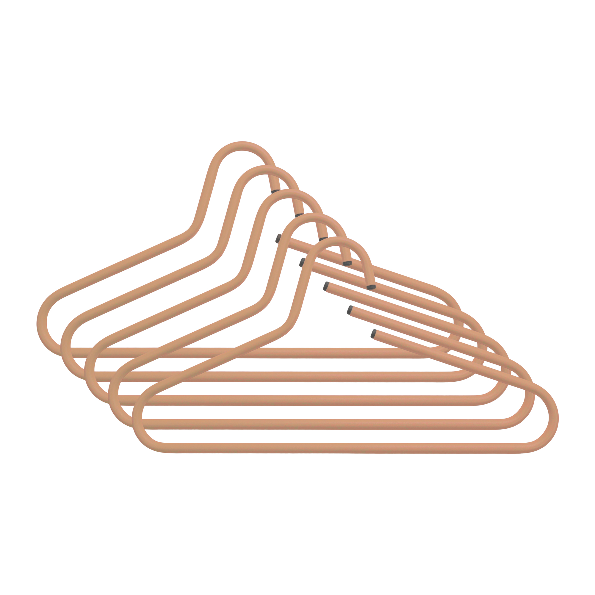 VICTORIE Coat hangers (set of 5 pieces) - Clay Terra_4