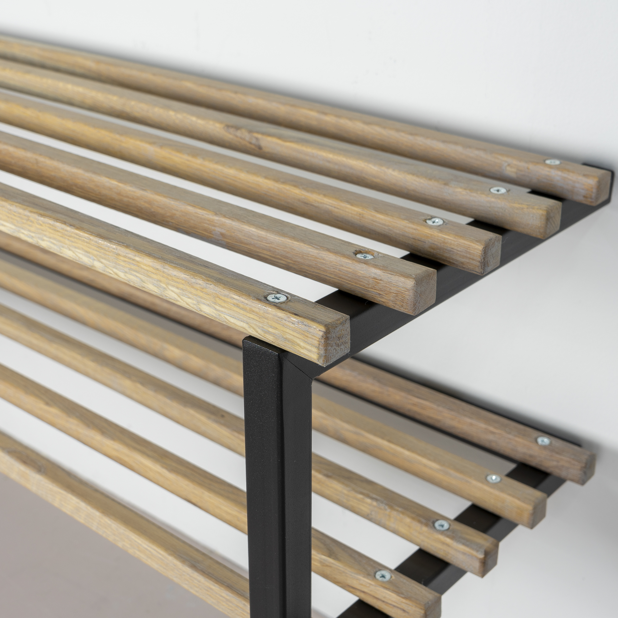 RIZZOLI / MARCO XL (100 cm) Shoe rack - Black / Oak_5