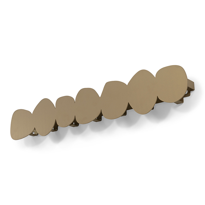 Spinder x Eva van de Ven - TUMULO Large Wall mounted coat rack - Champagne_3