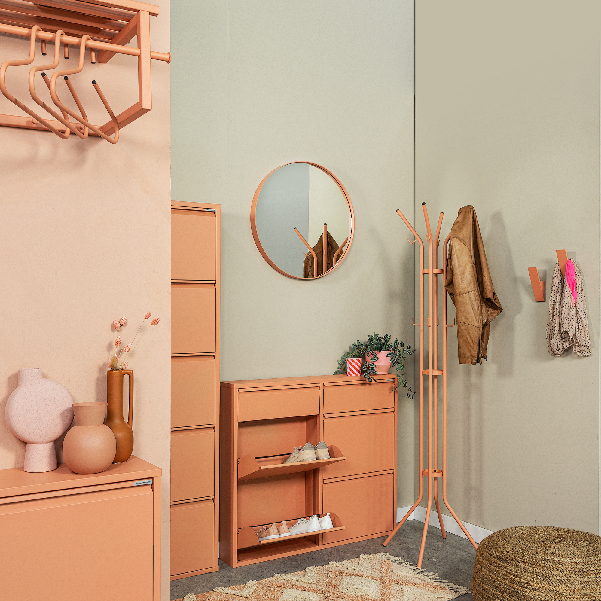 JESSY Freestanding coat stand - Clay Terra_8