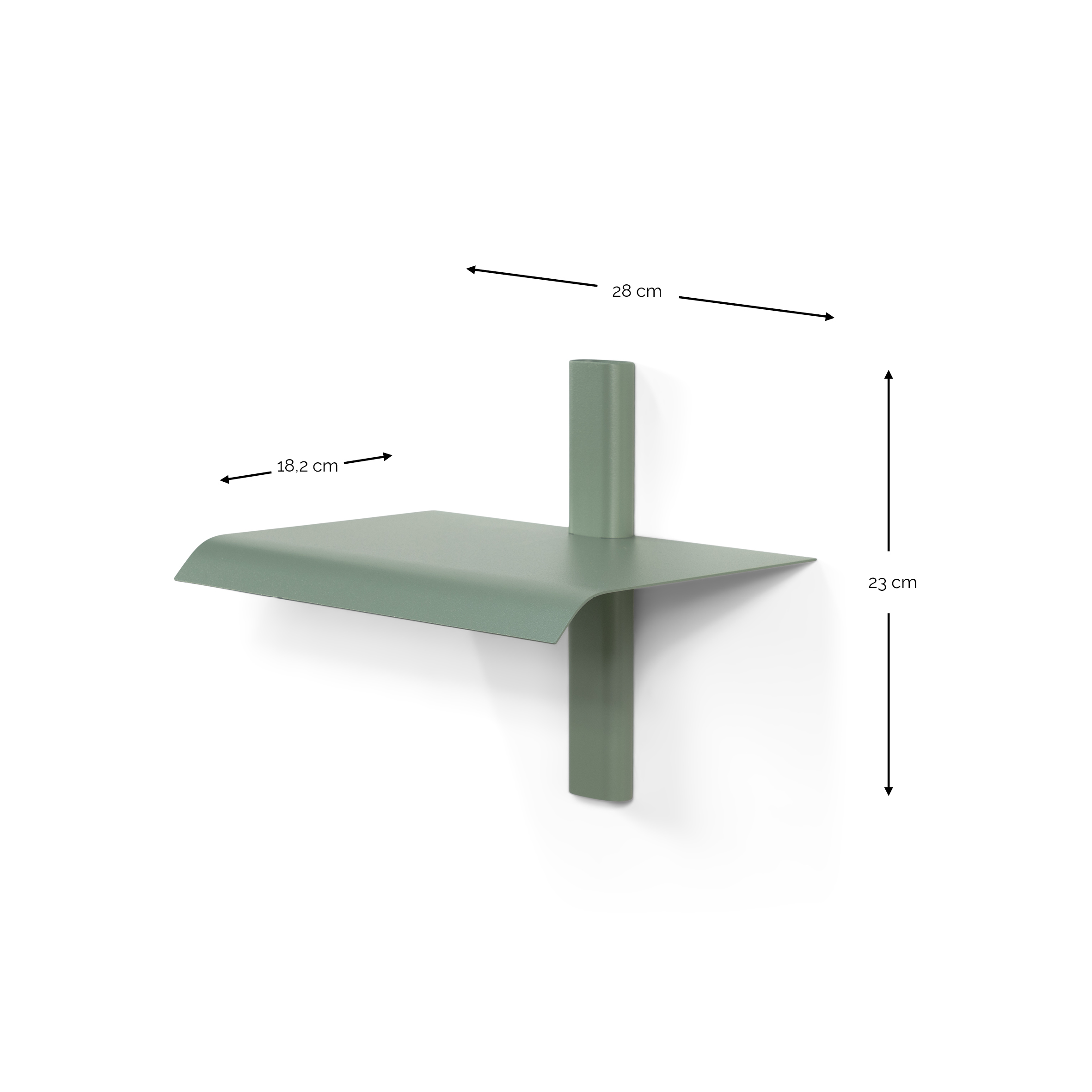 Spinder x OnMateria - HOLA 1 Wall shelf - Dusty Green_8