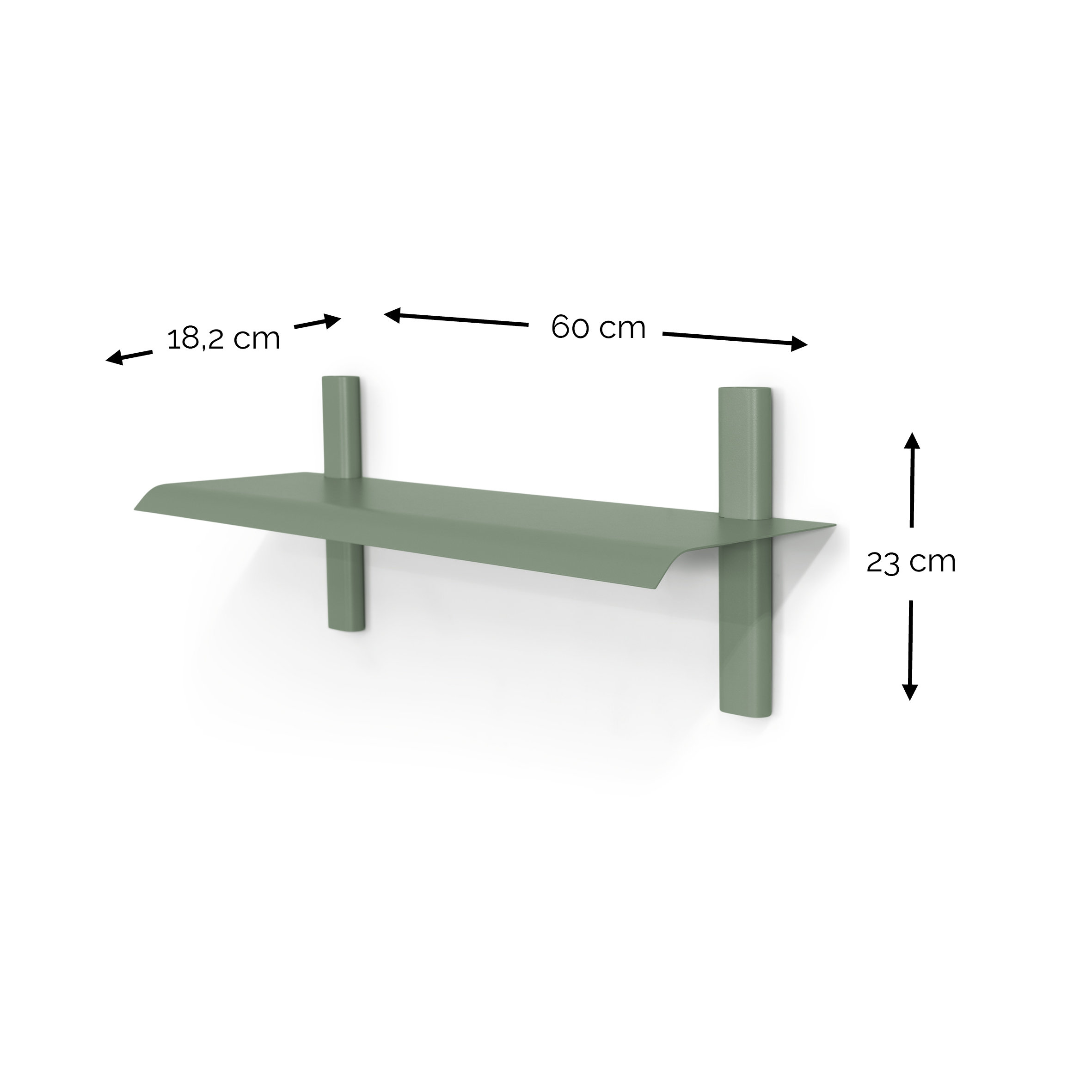 Spinder x OnMateria - HOLA 2 Wall shelf - Dusty Green_6
