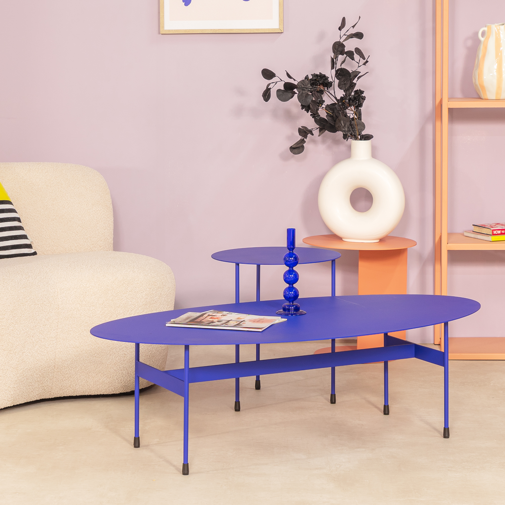 MIRA OVAL Coffee table  - Ultramarine_1