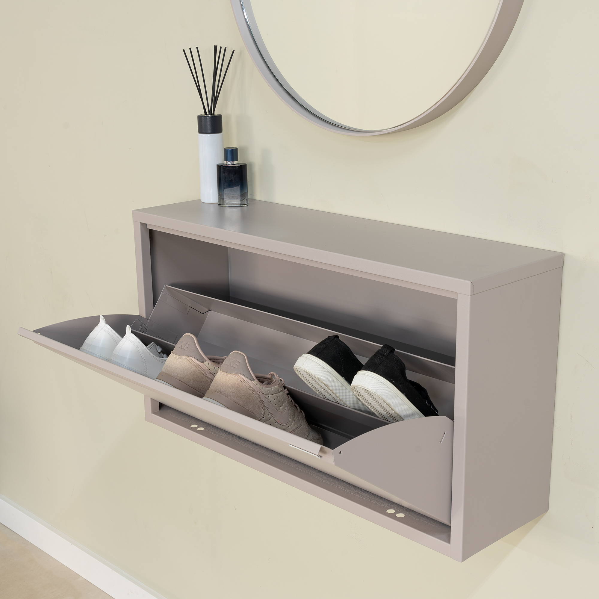 BILLY 1 MAXI Shoe cabinet - Silky Taupe_1