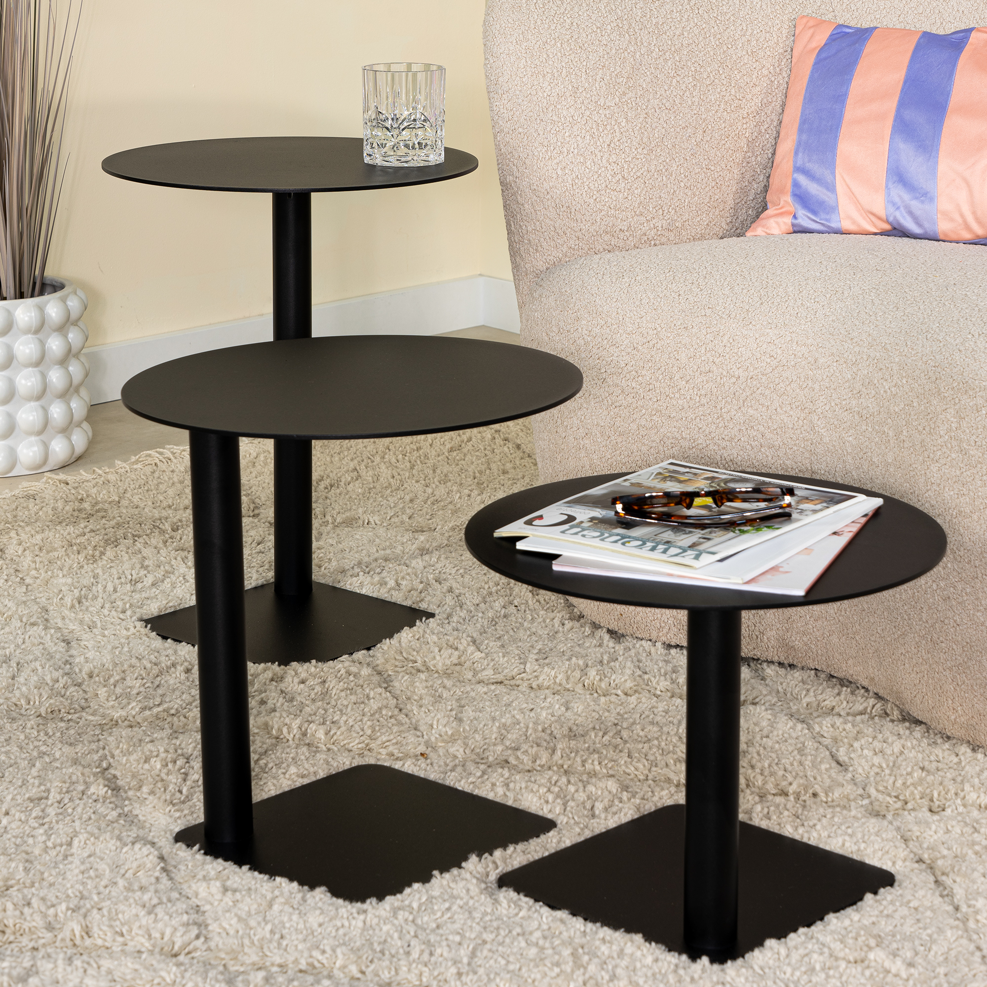 SUNNY LOW Side Table - Black_8