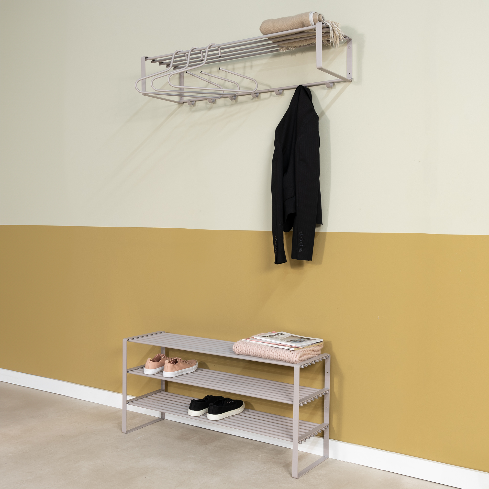 REX SR 2 - 100 cm Shoe rack - Silky Taupe_6