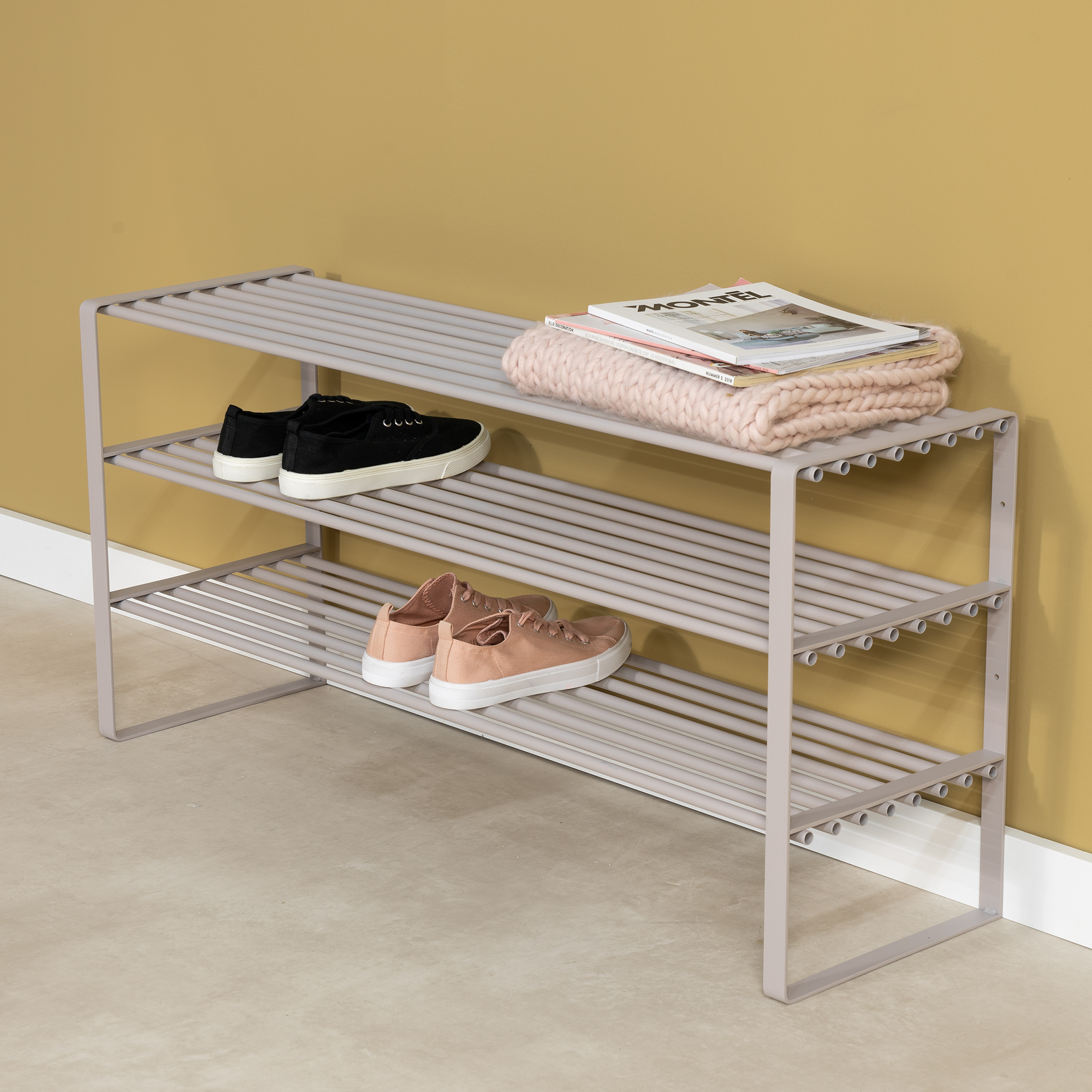REX SR 2 - 100 cm Shoe rack - Silky Taupe_7