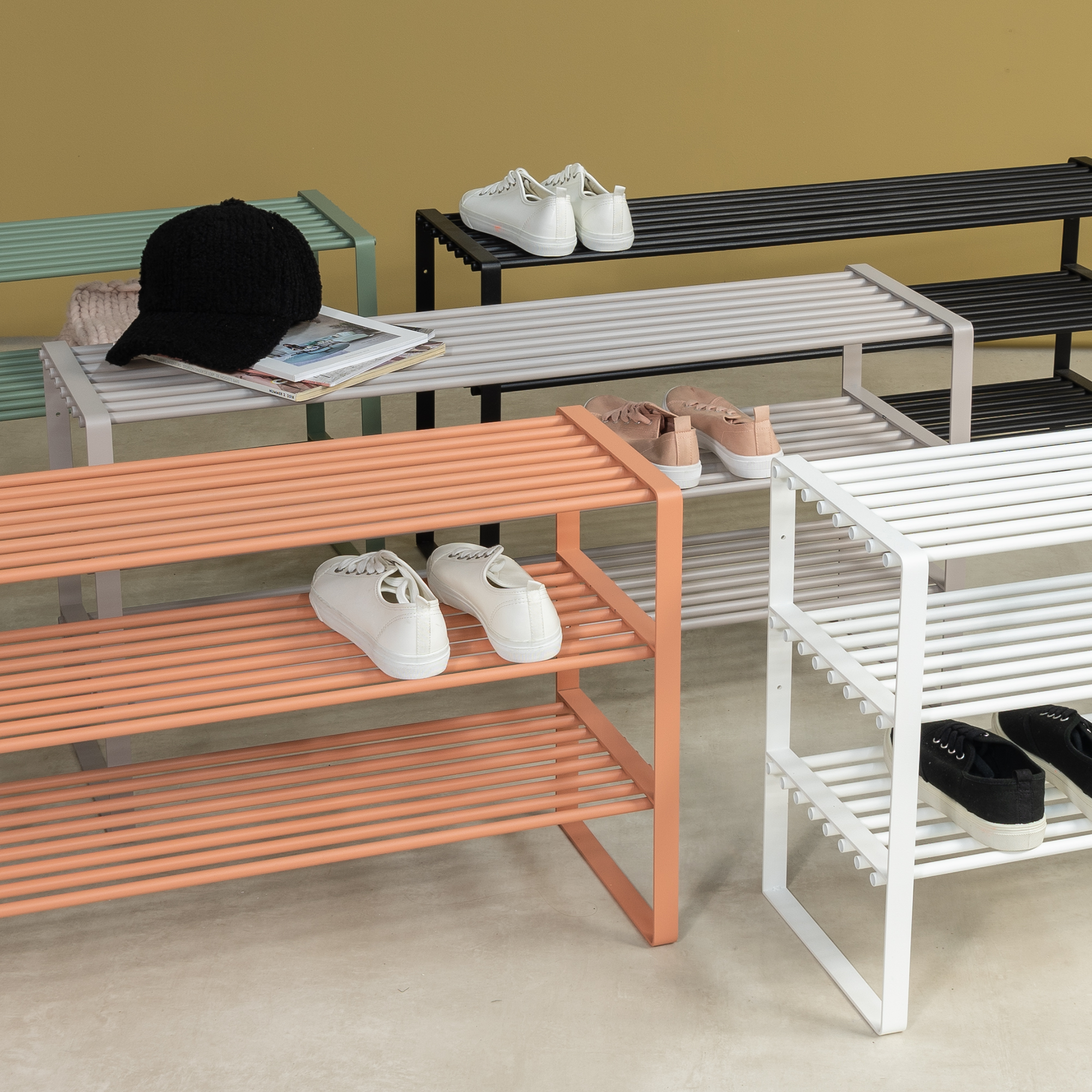 REX SR 2 - 100 cm Shoe rack - Silky Taupe_8