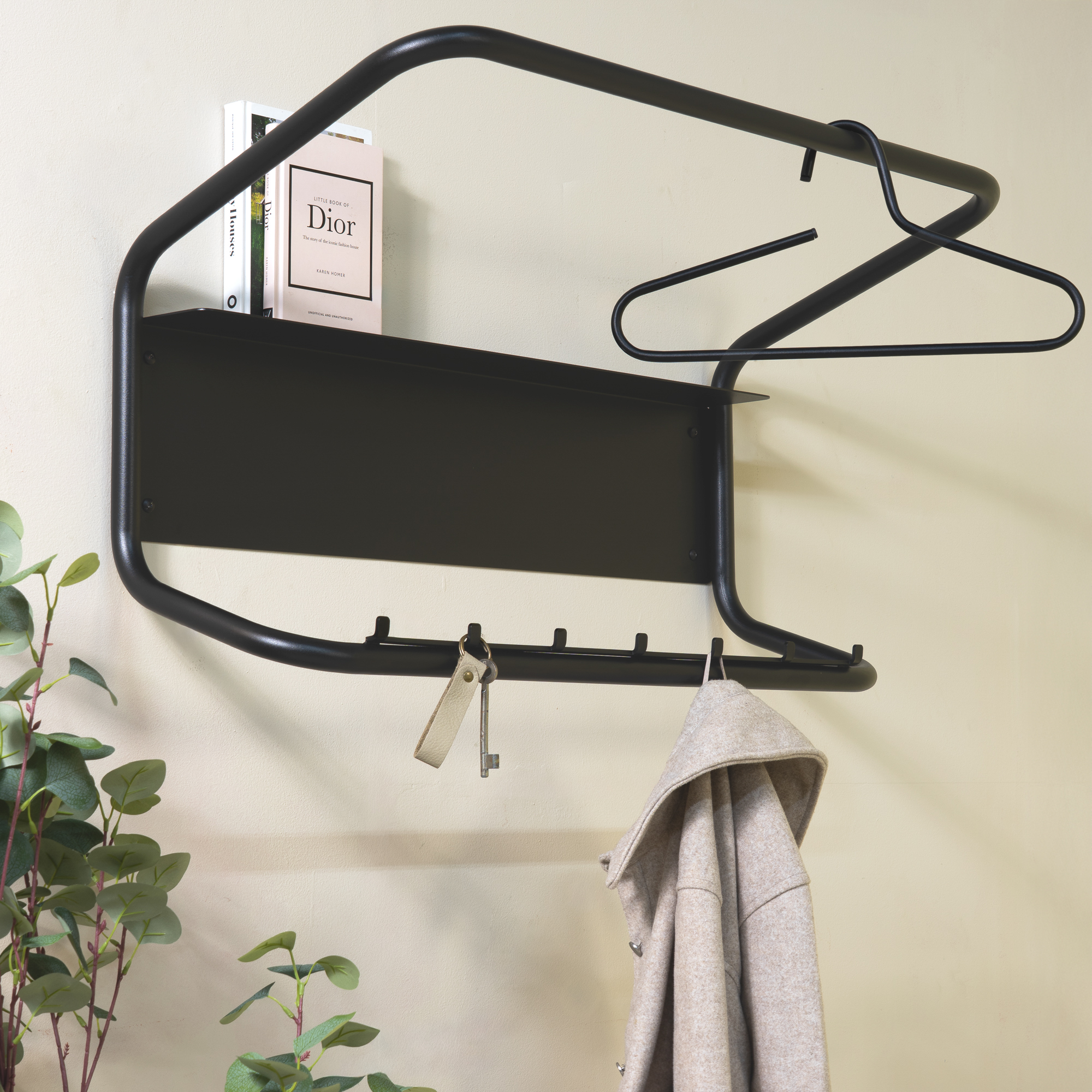 FLUX Wandkapstok - Zwart_1