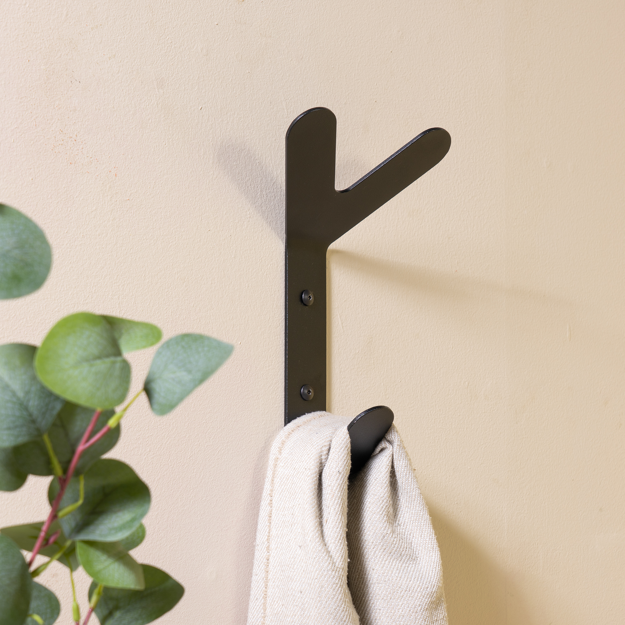 FRONDO Hook Wandkapstok - Zwart_1