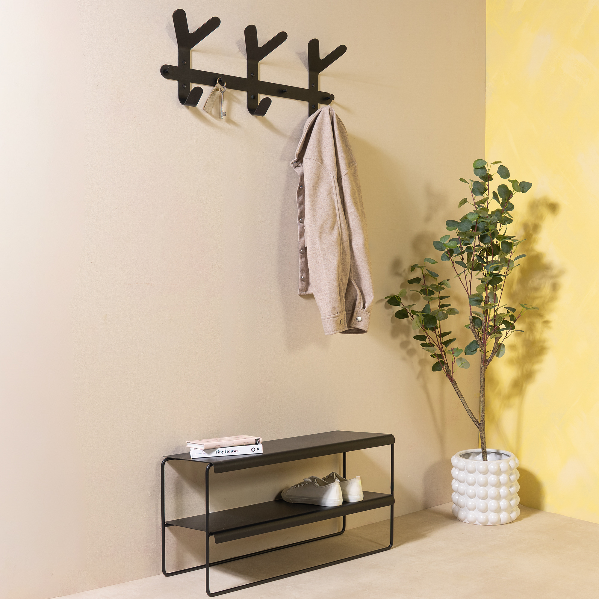 FRONDO Wandkapstok - Zwart_7