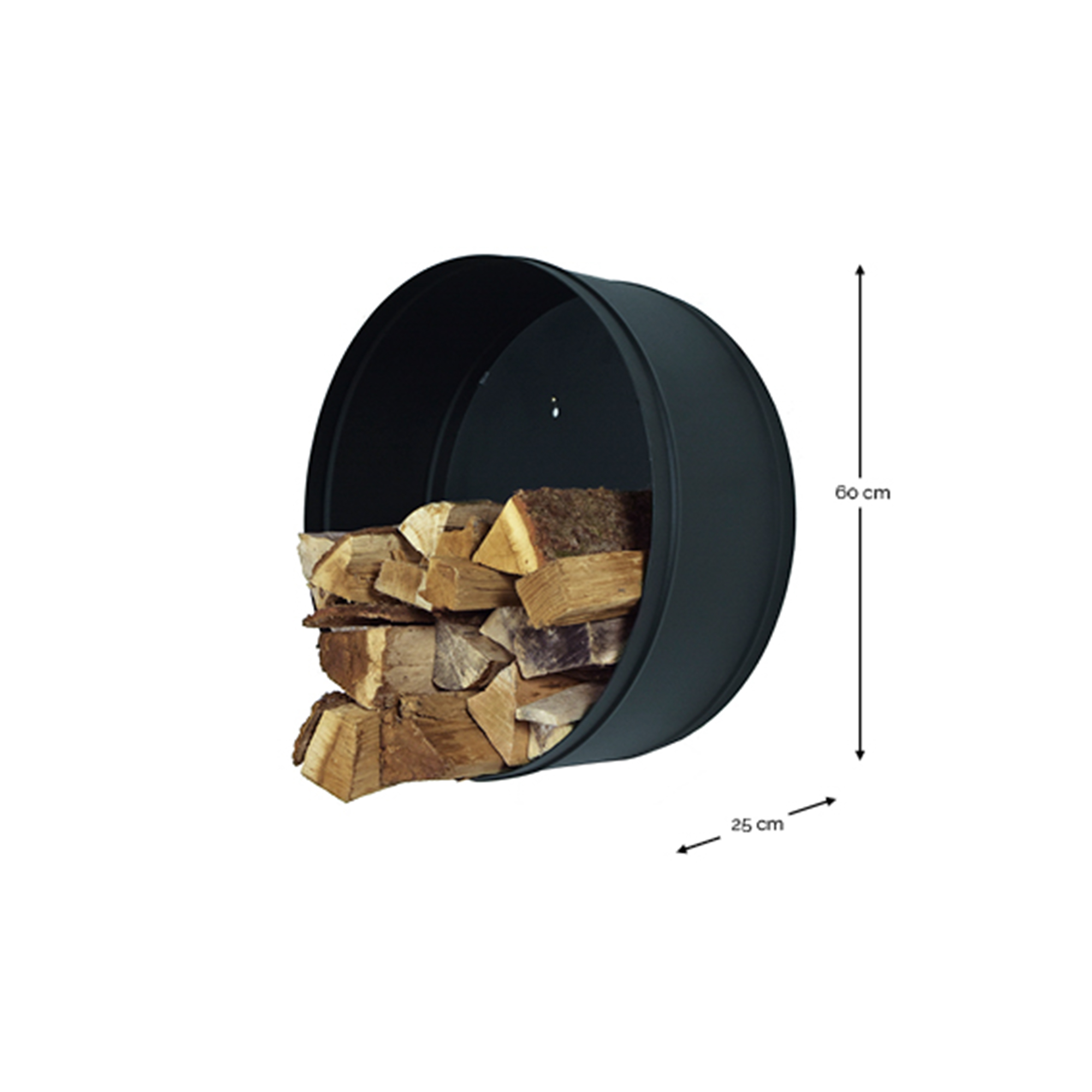 BANSHEE ø 60 Houtopslag - Zwart_4