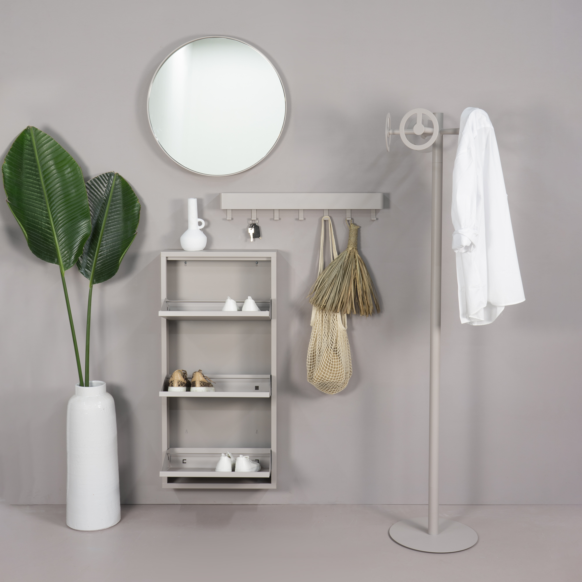 BILLY 3 Shoe cabinet - Silky Taupe_1