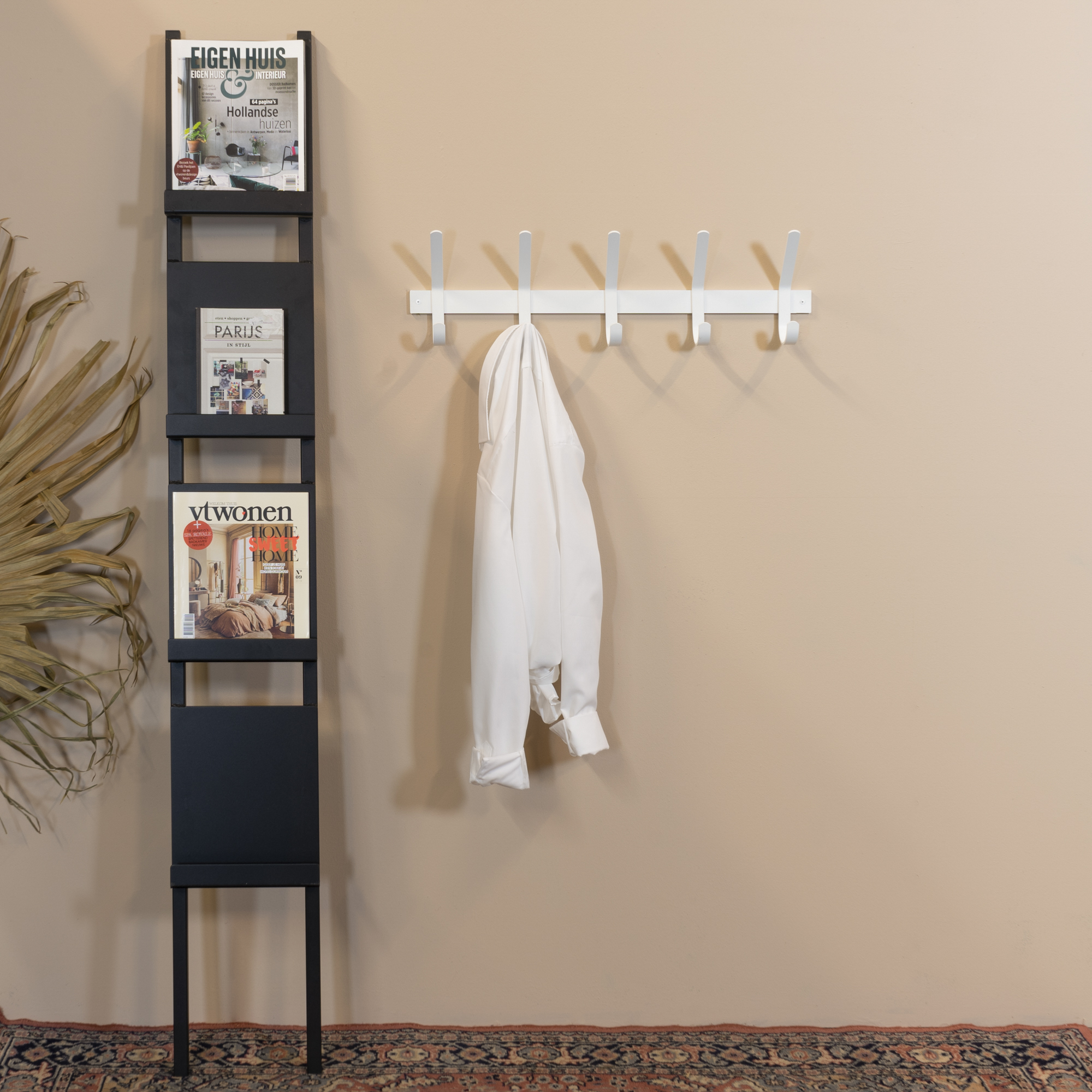 DEXTER 5 Wall mounted coat rack - White_7