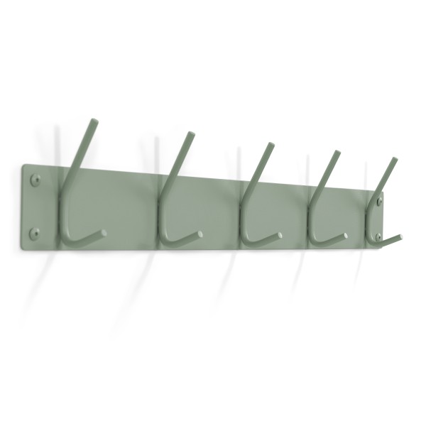 Product FUSION 5 Wall mounted coat rack - Dusty Green