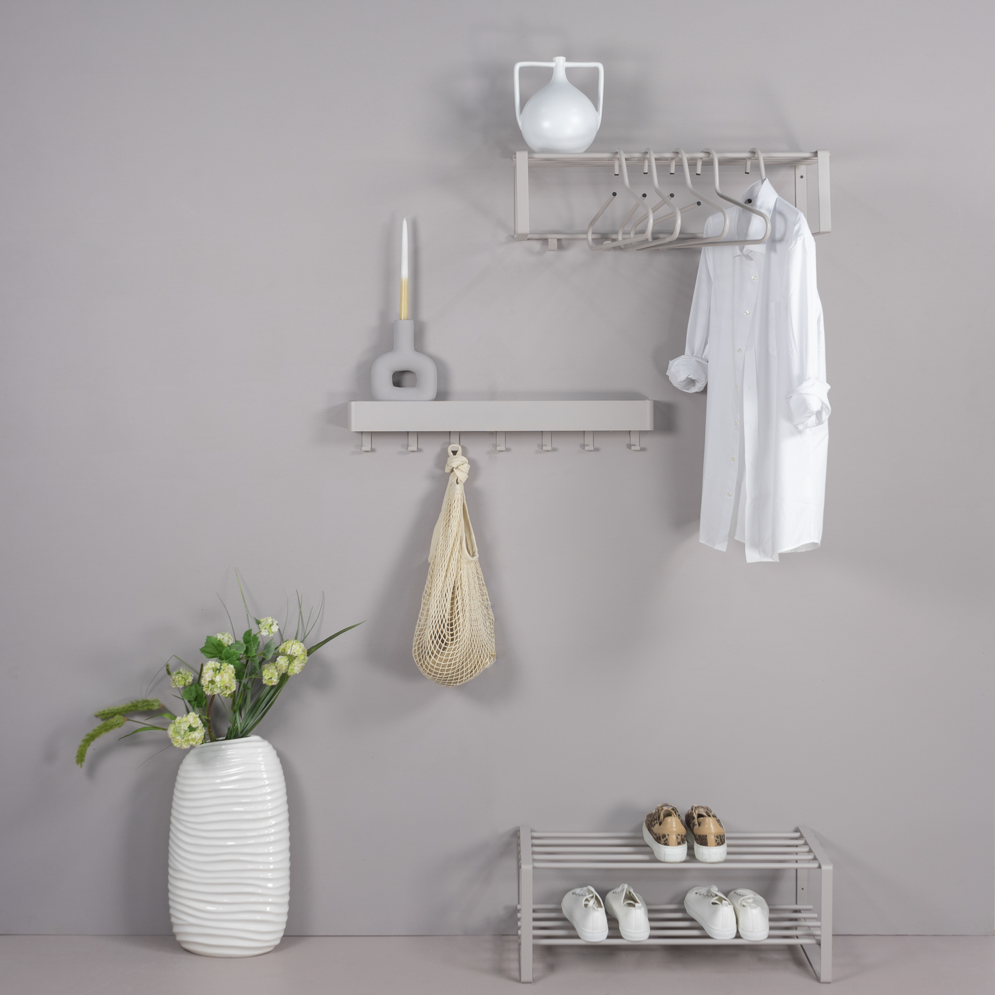 REX SR Shoe rack - Silky Taupe_7