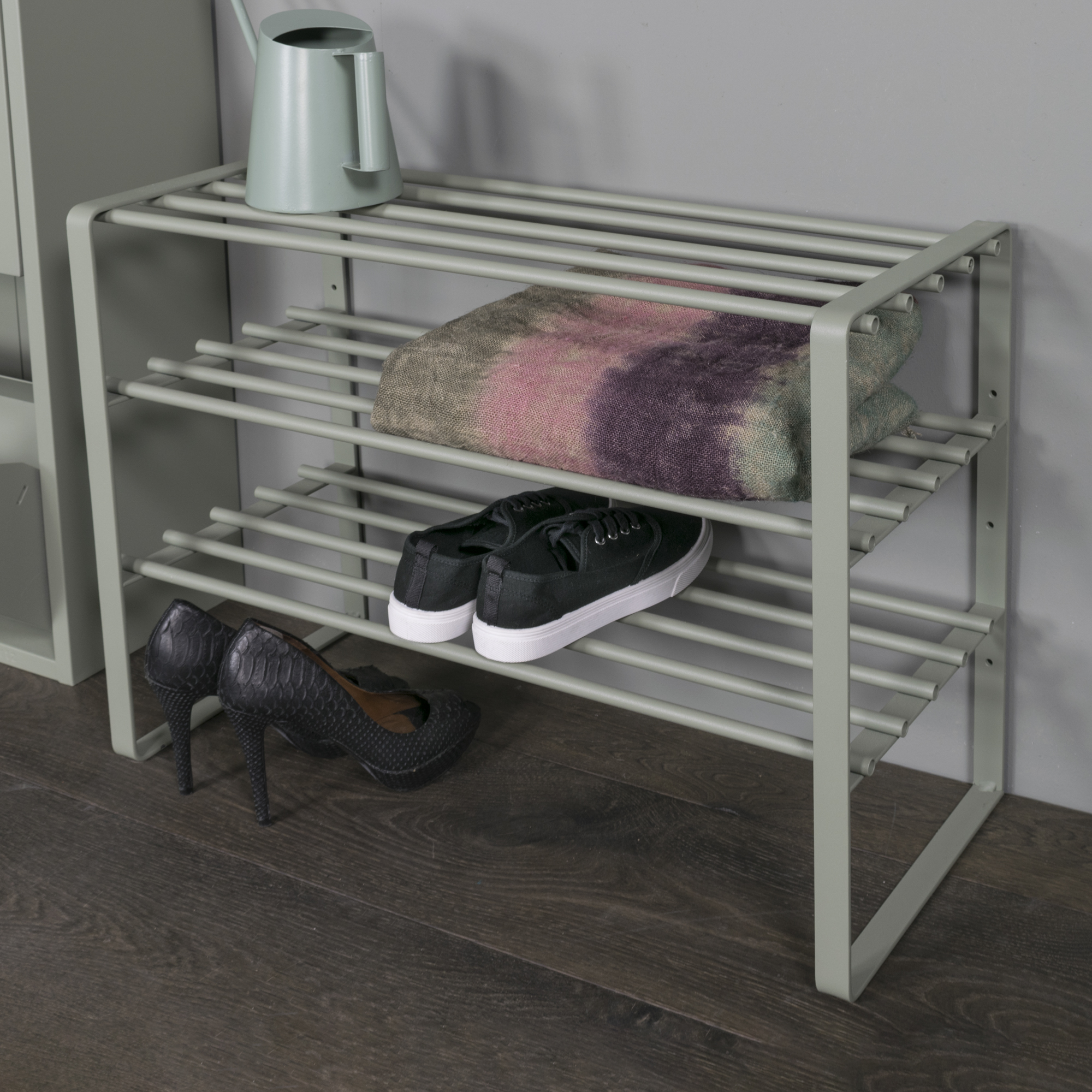 REX SR 2 Shoe rack - Dusty Green_1