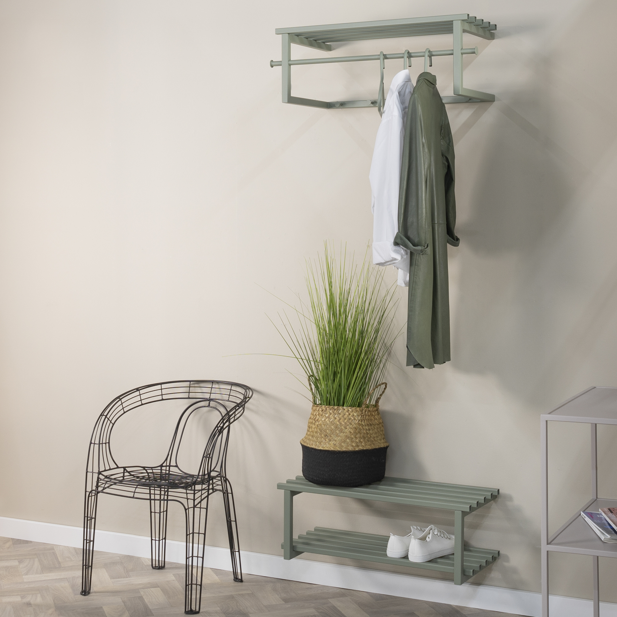 RIZZOLI / MARCO Shoe rack - Dusty Green_1