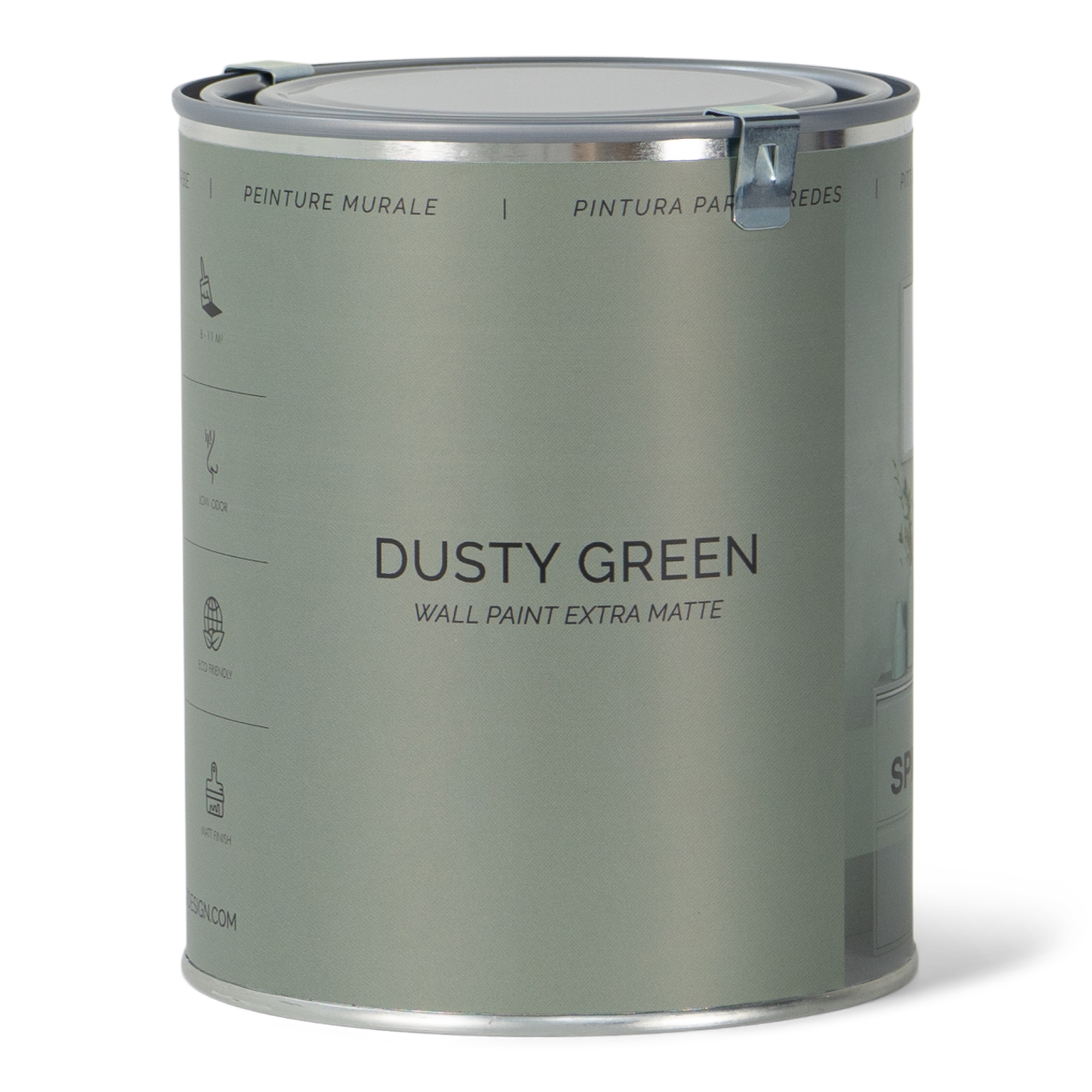 WALL PAINT 1L Wall paint - Dusty Green_4