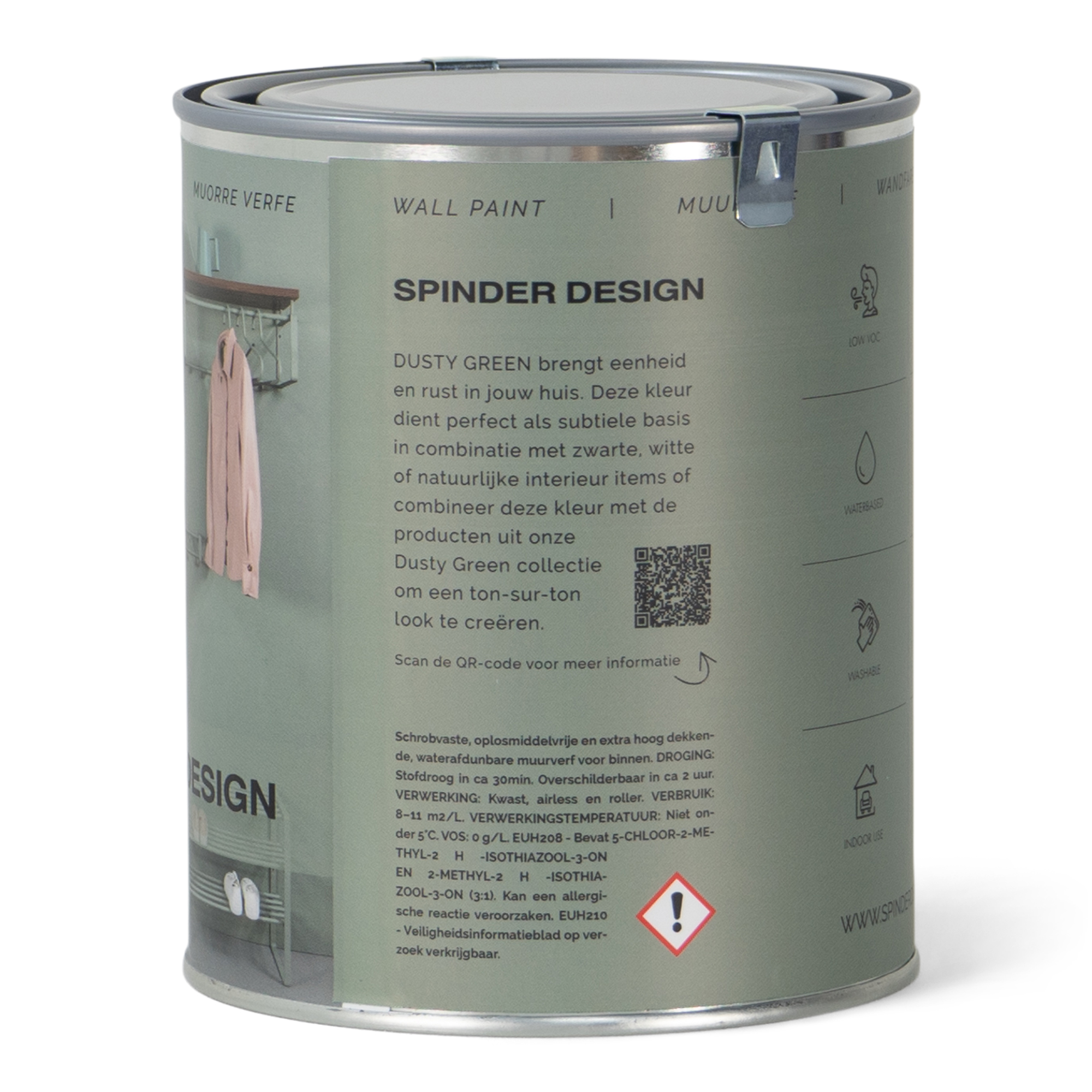 WALL PAINT 1L Wall paint - Dusty Green_5