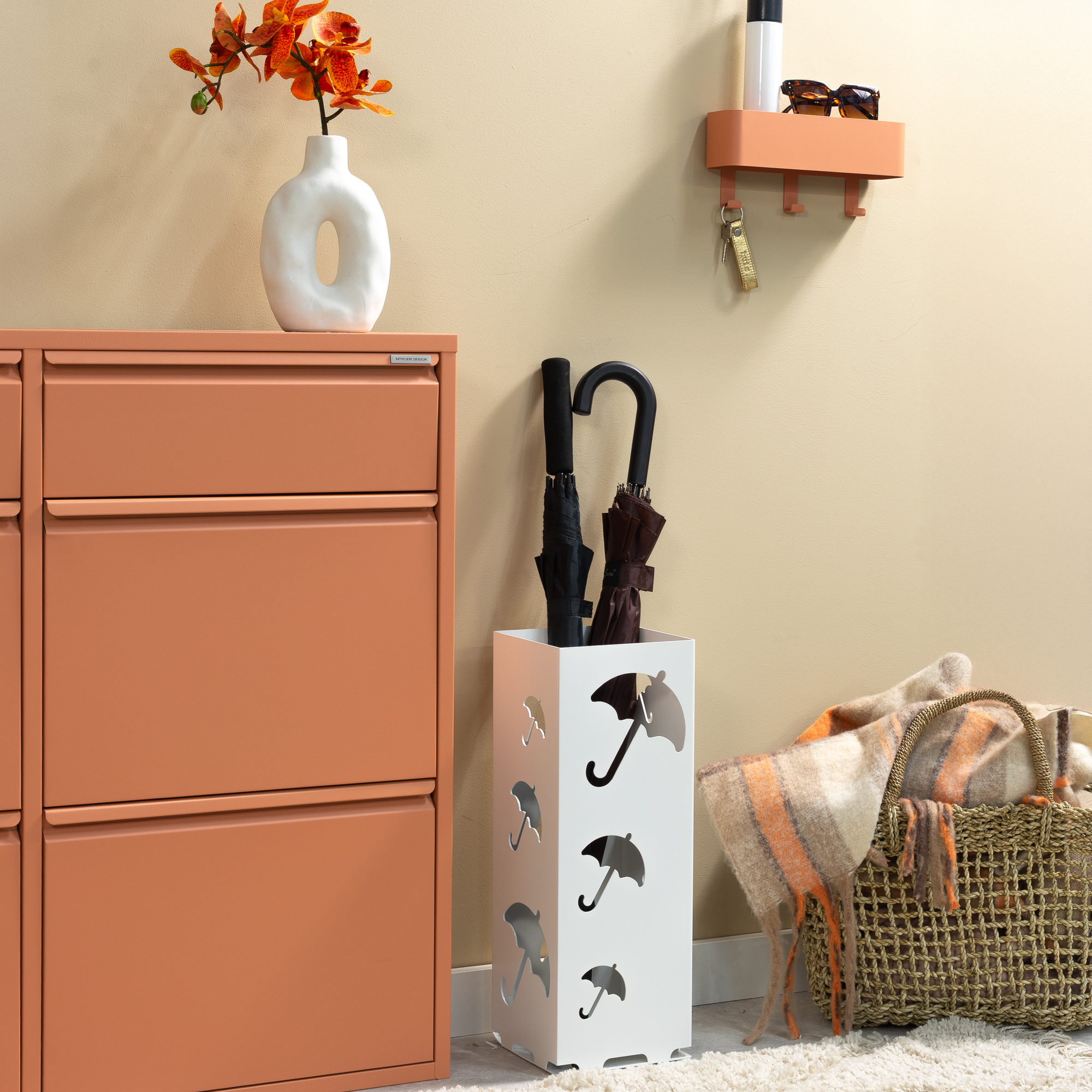 STORM Umbrella Holder - White_6