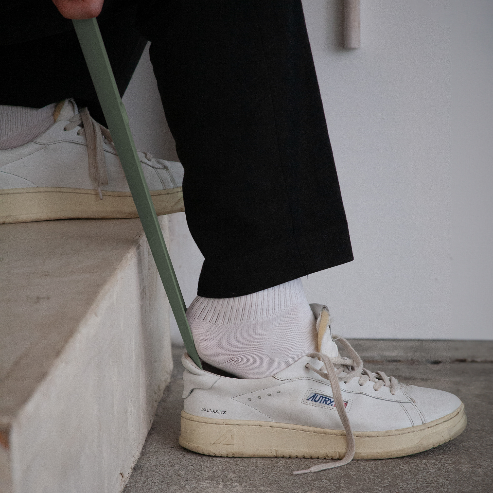 Spinder x BUDDE - DON Shoe horn - Dusty Green_5