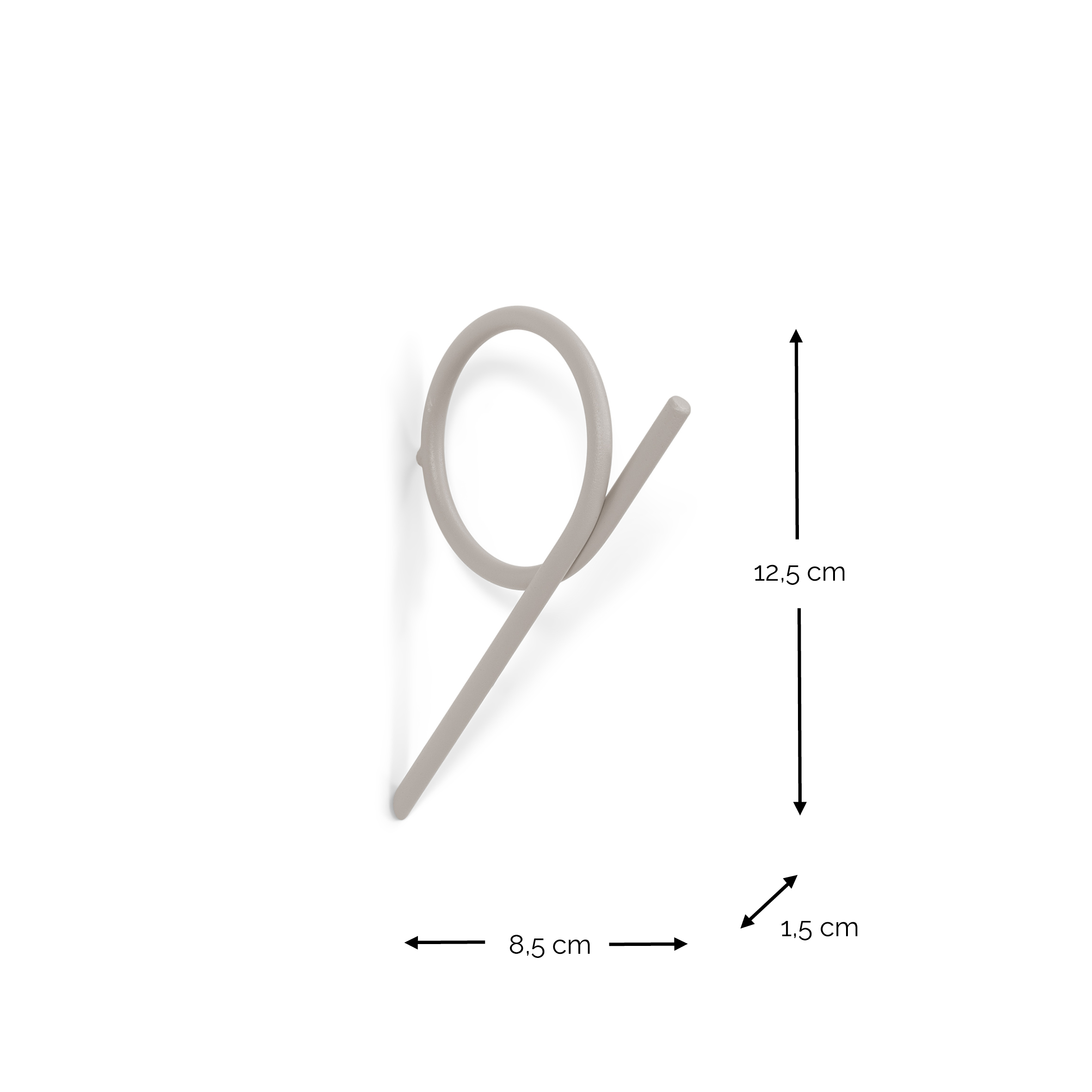 Spinder x BUDDE - TUBA Kapstok S - Silky Taupe_6