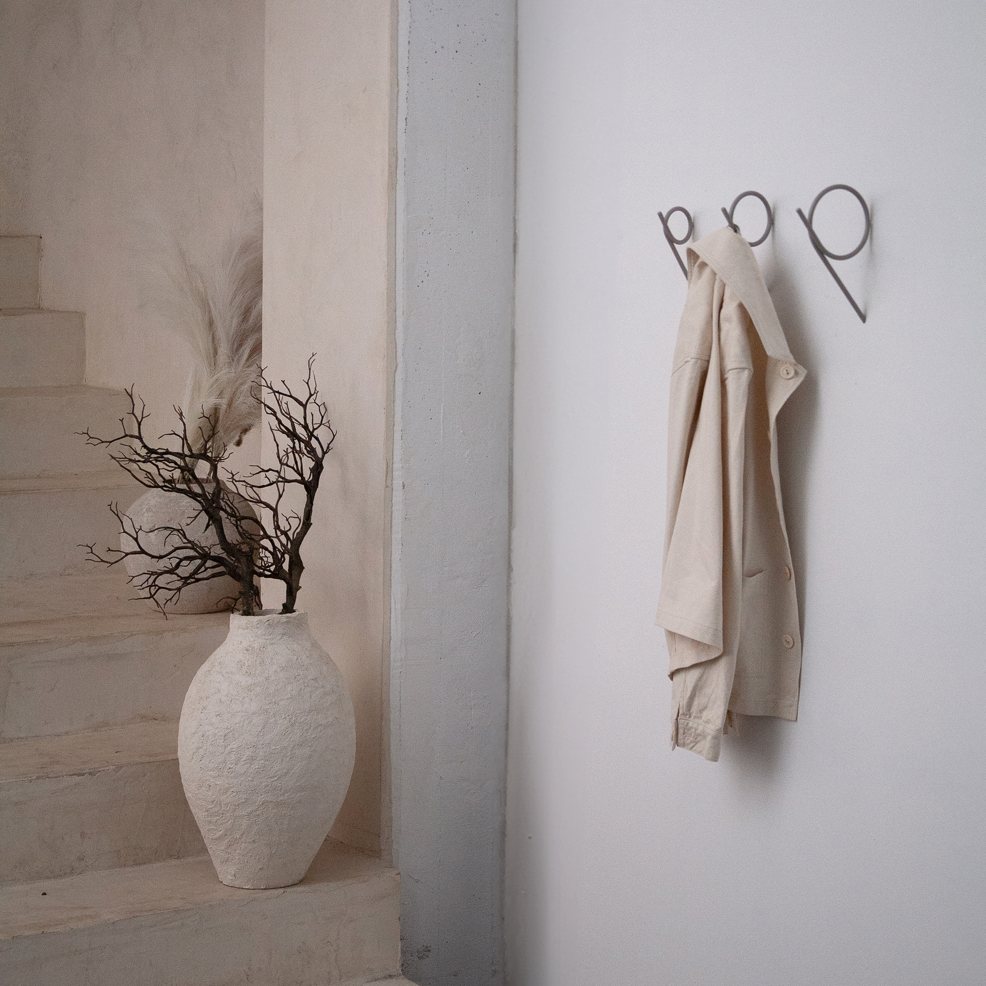 Spinder x BUDDE - TUBA Kapstok M - Silky Taupe_1