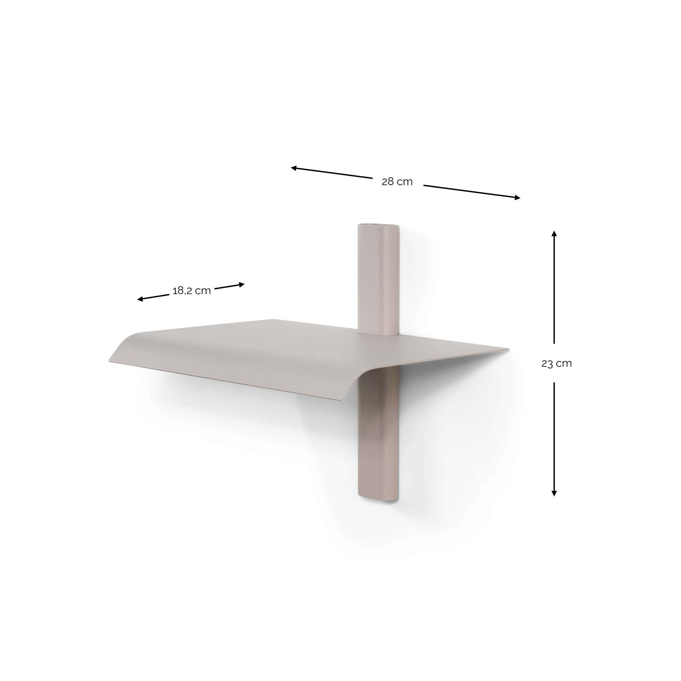 Spinder x OnMateria - HOLA 1 Wandplank - Silky Taupe_6