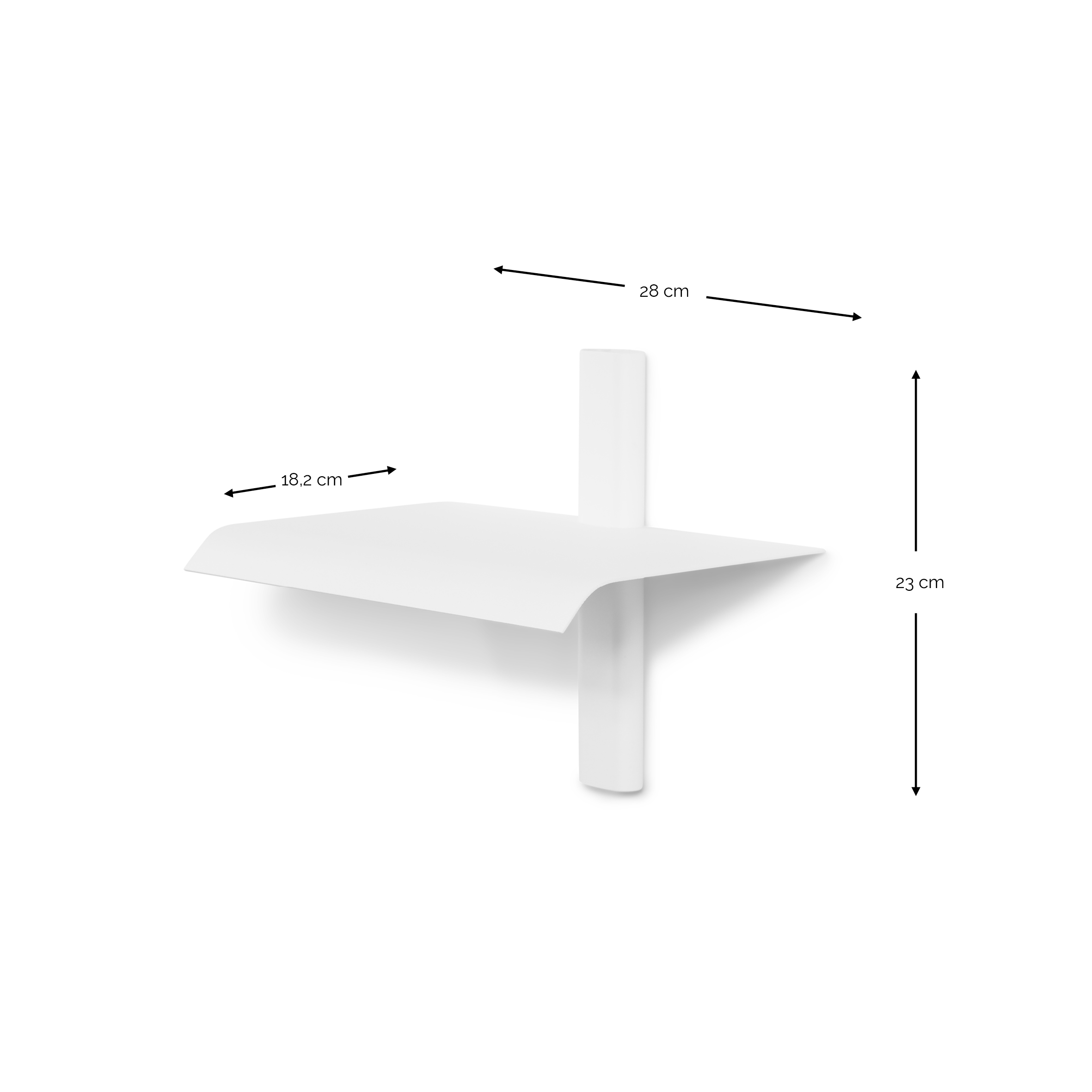 Spinder x OnMateria - HOLA 1 Wall shelf - White_6