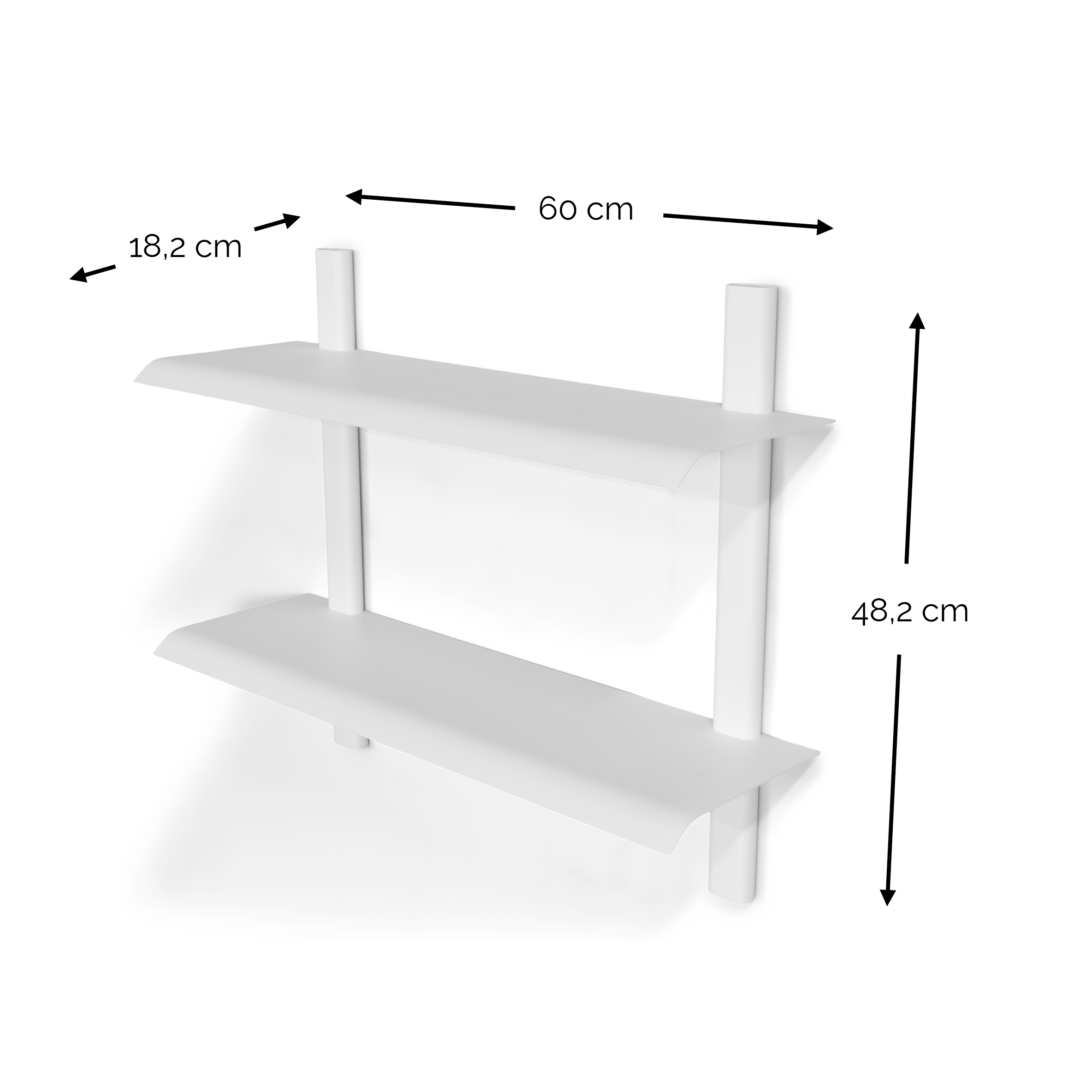 HOLA 3 Wall shelf - White_6