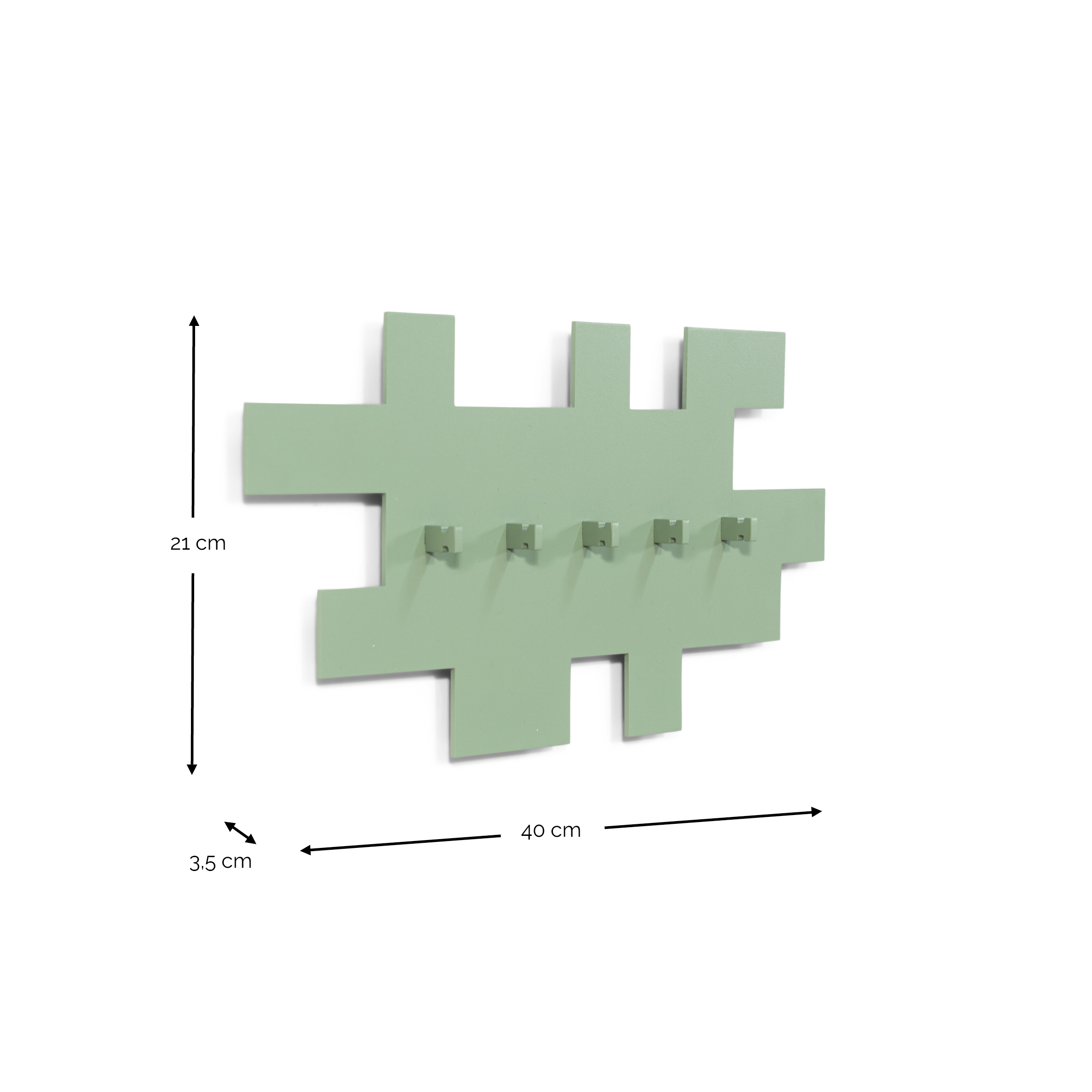 TETROMINO Coatrack - Dusty Green_8