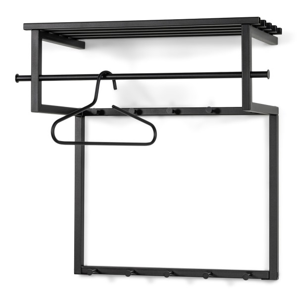 Product RIZZOLI BLACK EDITION Wall mounted coat rack - Black