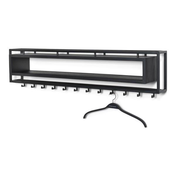 Product SCHOOL 120 BLACK EDITION Wall mounted coat rack - Black