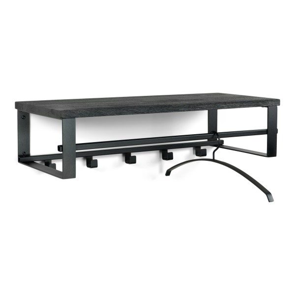 Product RUMO 3 Wall mounted coat rack - Black / Black