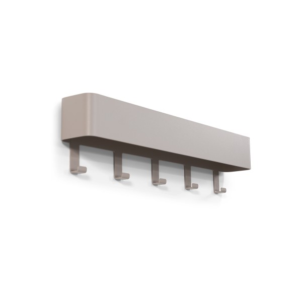 Product DAX PLAY 5 Wall mounted coat rack - Silky Taupe