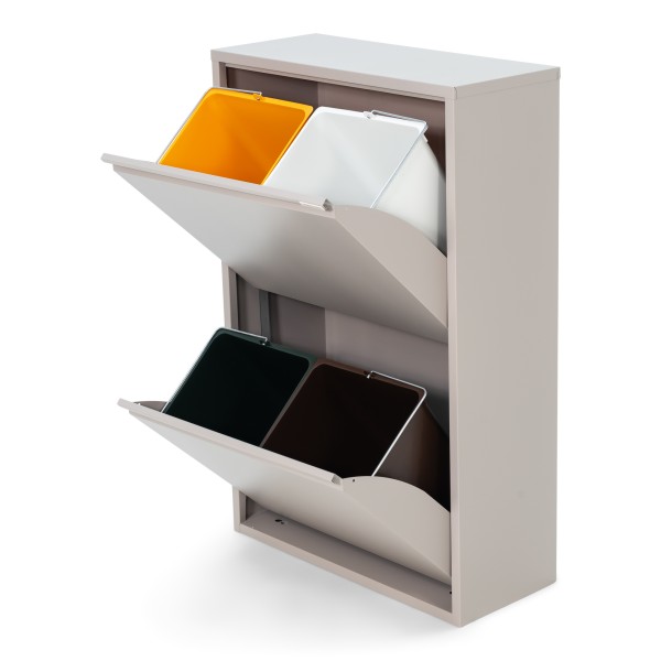 Product GIGI 4 Afvalscheider - Silky Taupe - 74 Liter