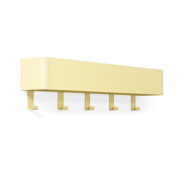 Product Dax Play 5 Wall mounted coat rack - Butter Yellow