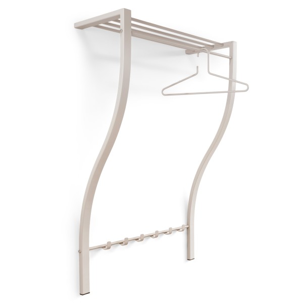 Product CARVE 1 Wall mounted coat rack - Silky Taupe