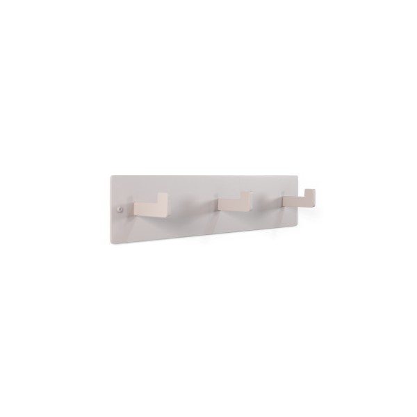 Product LEATHERMAN 3 Wall mounted coat rack - Silky Taupe
