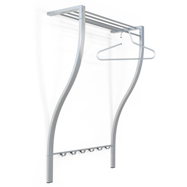 Product CARVE 1 Wall mounted coat rack - Nickel