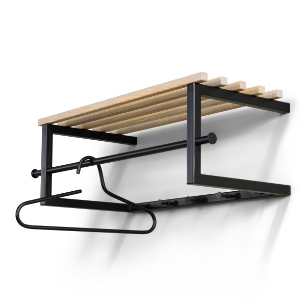 Product MARCO Wall mounted coat rack - Black / Oak