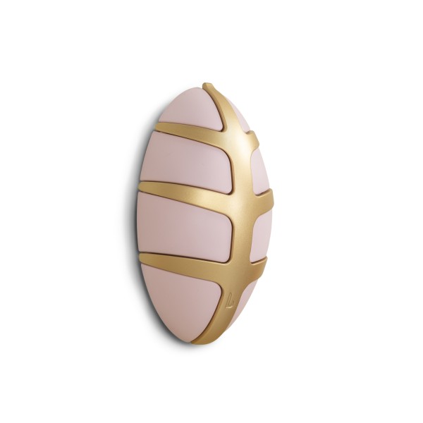 Product BUG Wandkapstok - Pale Pink / Goud