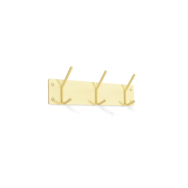 Product FUSION 3 Wall mounted coat rack - Butter Yellow