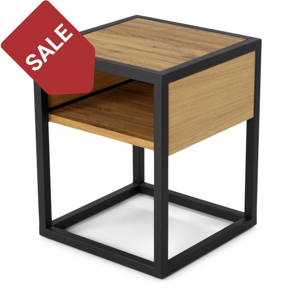 Product DIVA ONE-NIGHTSTAND Nachttisch - Naturel / Zwart